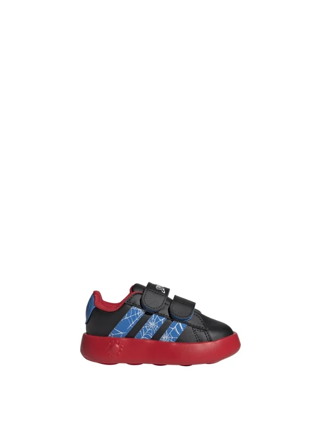 adidas حذاء رياضي سبايدرمان كورت للأطفال أسود