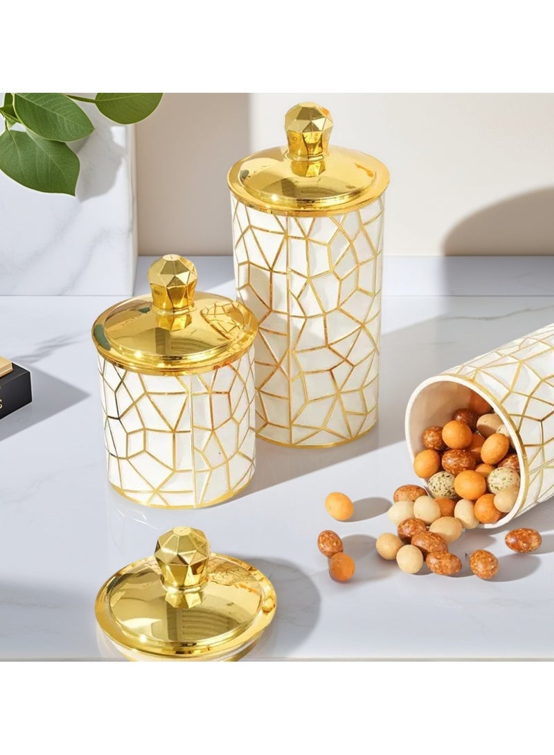 AceLuste 3 Pieces Canister Sets, Large Capacity Food Storage Canisters Set, Coffee Sugar Tea Canister Set with Airtight Lid, Perfect for Kitchen/Living Room/ Store/ETC - Image 3