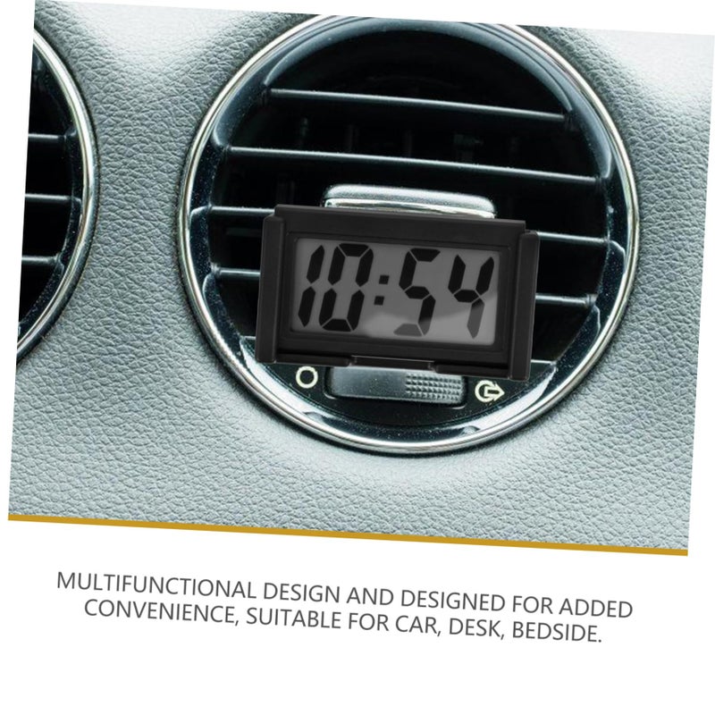 Mini Car Dashboard Clock Compact Precise Display Portable Plastic Accessory for Home Use - Image 4