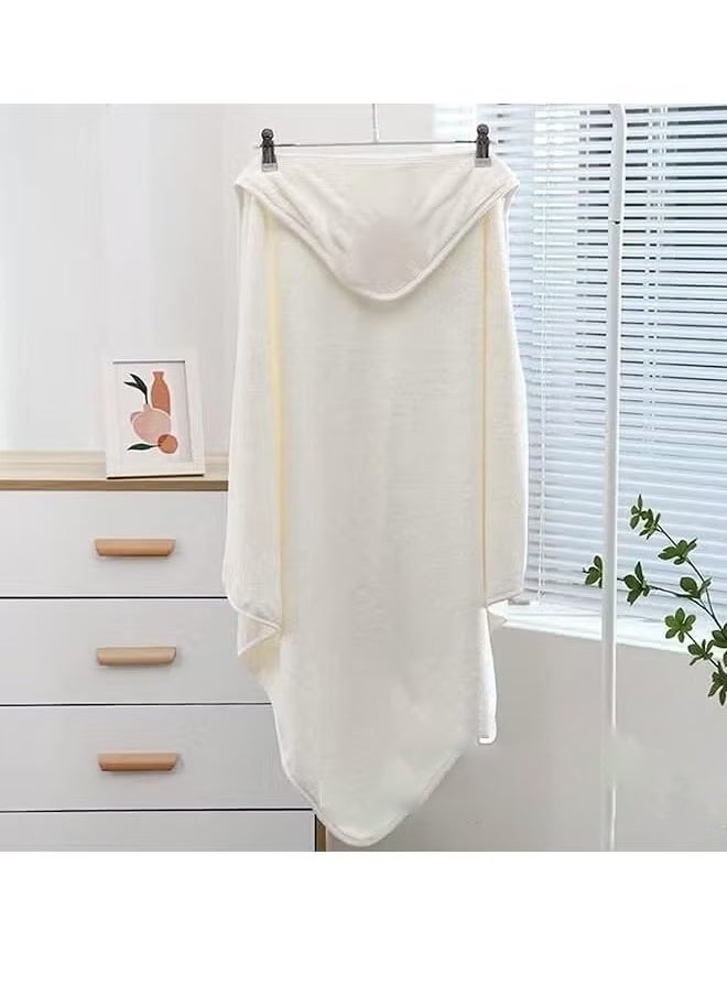 Berma Baby Hooded baby towel, toddler bathrobe, soft baby towel, newborn blanket, coral fleece shawl bath towel, swimming towel, soft and super absorbent towel for baby boys and girls, 80*80 cm  - Image 2