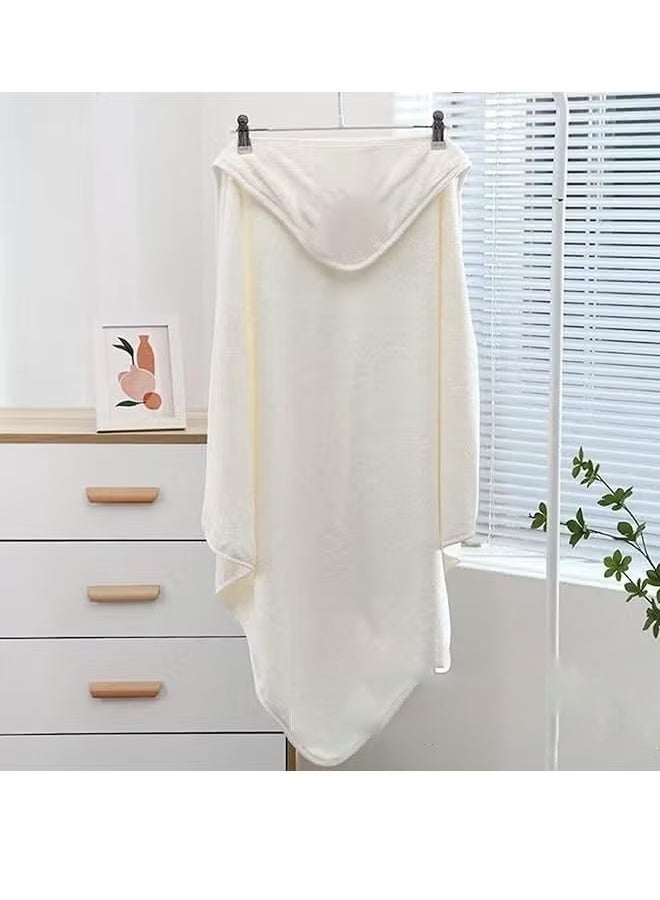 Berma Baby منشفة أطفال بغطاء رأس، روب استحمام للأطفال الصغار، منشفة أطفال ناعمة، بطانية مواليد، منشفة استحمام من الصوف المرجاني، منشفة سباحة، منشفة ناعمة فائقة الامتصاص للأطفال الرضع من الجنسين، 80*80 سم - Image 5