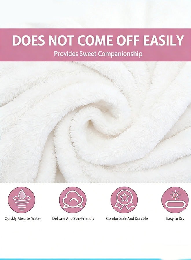 Berma Baby منشفة أطفال بغطاء رأس، روب استحمام للأطفال الصغار، منشفة أطفال ناعمة، بطانية مواليد، منشفة استحمام من الصوف المرجاني، منشفة سباحة، منشفة ناعمة فائقة الامتصاص للأطفال الرضع من الجنسين، 80*80 سم - Image 3