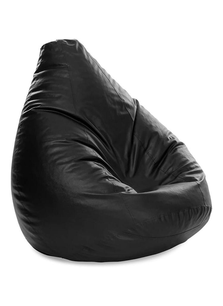Comfy كيس حبوب كبير مريح من البولي فينيل كلوريد باللون الأسود مع حشوة من الفاصوليا البكر  - Image 1