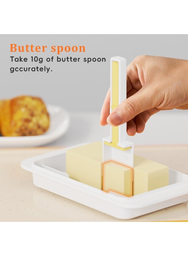Bukela Butter Dividing Storage Box With Lid Cheese Box Butter Holder Refrigerator Freshness Keeper Container Cheese Keeper Box (Black） - Image 5