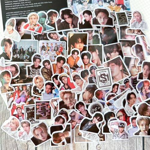 KPOPBP 5 Star Album Merch Gift Box Set including 110 PCS Photocards, 16pcs Transparent Cards, 180pcs Laptop Stickers, Keychain, Lanyards and Tape Rolls, Gift for SKZ Fans - Image 5