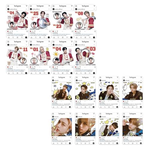 KPOPBP 5 Star Album Merch Gift Box Set including 110 PCS Photocards, 16pcs Transparent Cards, 180pcs Laptop Stickers, Keychain, Lanyards and Tape Rolls, Gift for SKZ Fans - Image 4