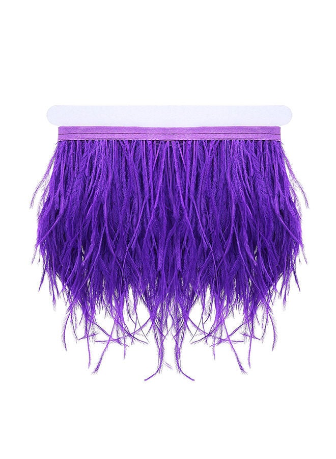 NIBEMINENT Natural And Soft Fringe Trims Ribbons Purple 2meter