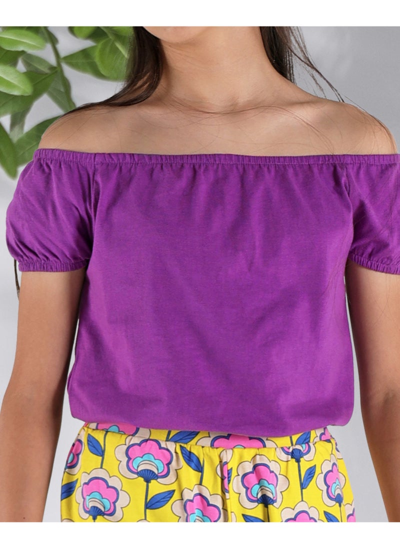 AIKO AIKO - Girls Crop Top and Skirt Floral Patter Set 3-4Years  - Image 3