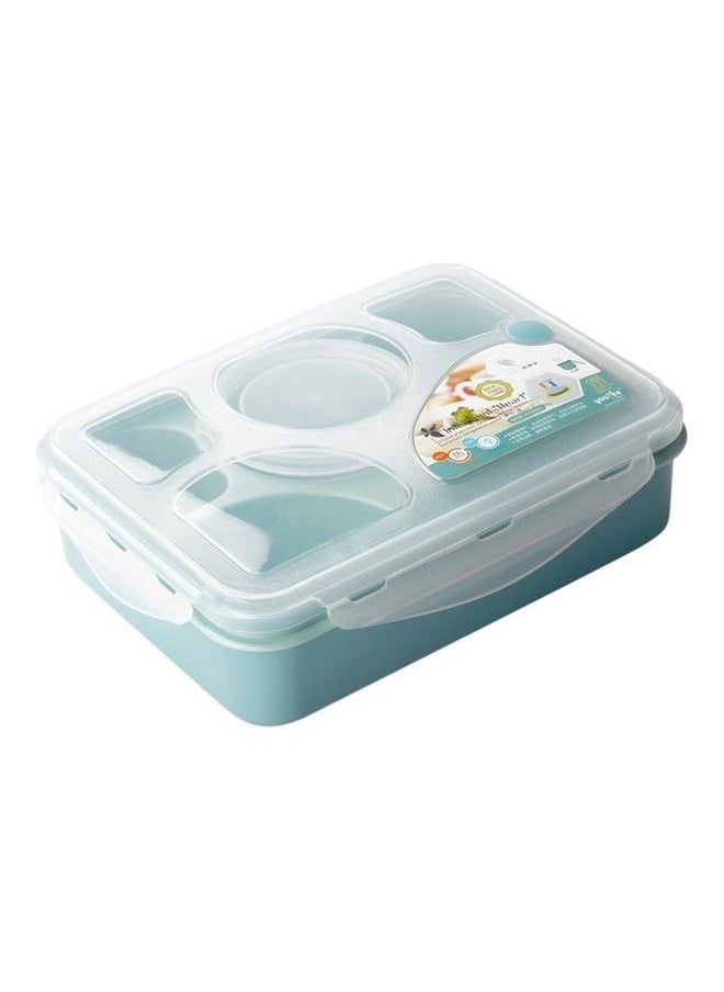 Generic - Bento Box Kids Lunch Box, 5 - Compartment Meal Prep Container for Kids, Reusable Food Storage Snack Containers, Durable, Drop-Proof, Dishwasher Safe, BPA-Free, & Made with Food-Safe Materials (Blue) - Image 1