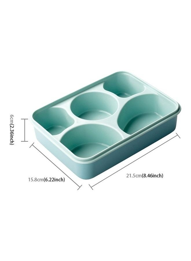 Generic - Bento Box Kids Lunch Box, 5 - Compartment Meal Prep Container for Kids, Reusable Food Storage Snack Containers, Durable, Drop-Proof, Dishwasher Safe, BPA-Free, & Made with Food-Safe Materials (Blue) - Image 1