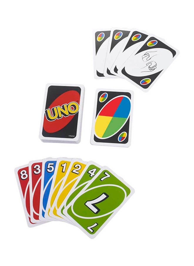 Mattel Games - Original UNO Deluxe Classic Card Game - 112-Card Deck with Action Cards, Scoring Pad & Tin, for 2-10 Players, Ages 7+ - Image 1