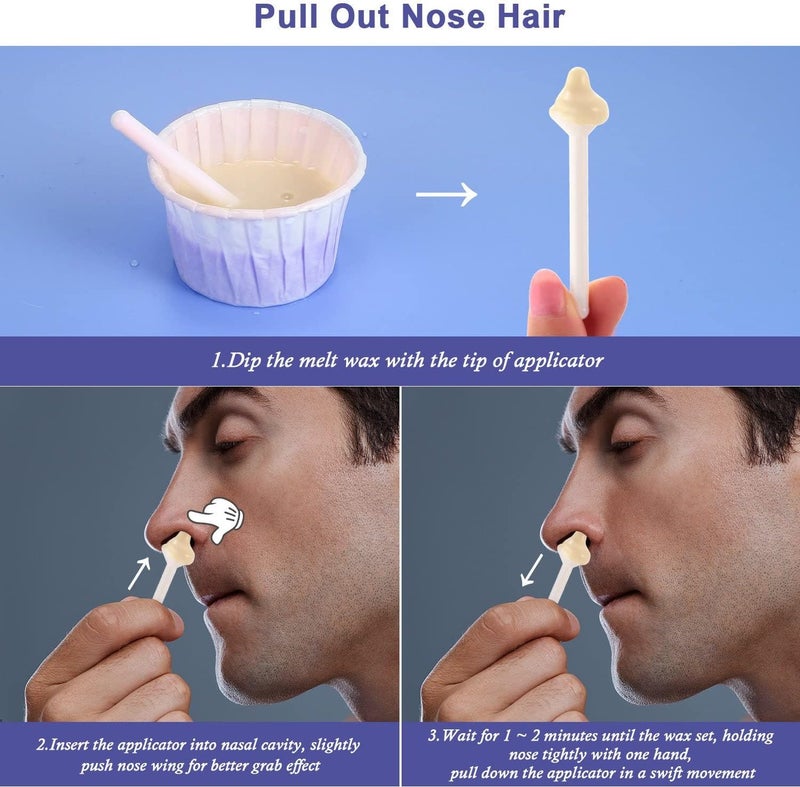 Charmonic Nose Wax Kit for Men and Women, Nose Hair Removal Wax for (50 grams / 10 times usage count) - Image 2