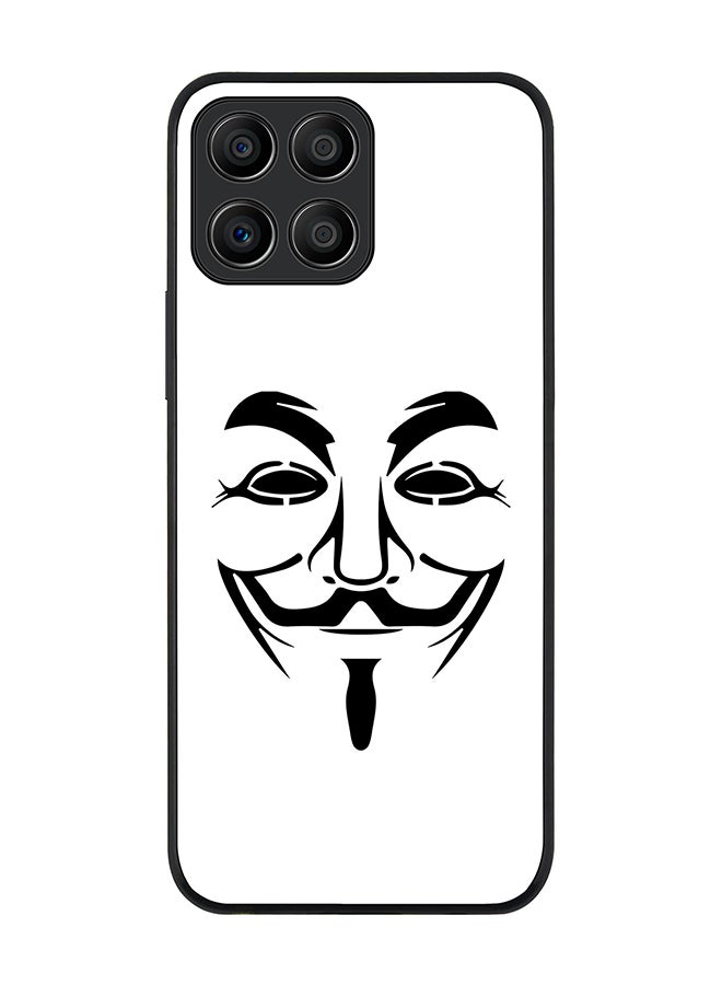 Stylizedd Rugged Black edge case for Honor X6 Slim fit Soft Case Flexible Rubber Edges Anti Drop TPU Gel Thin Cover - Vendetta Mask - Image 1