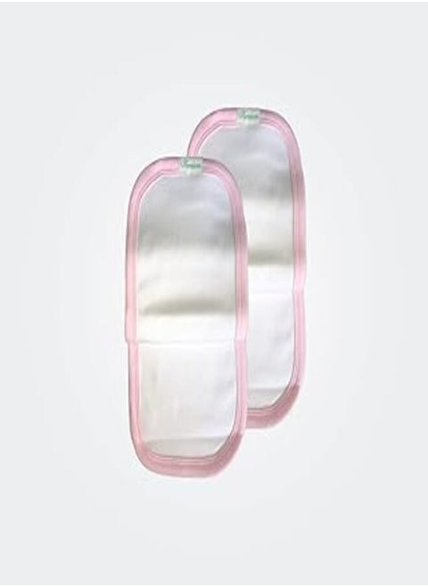 Komkom baby burping towel 2 layers pink 2pces