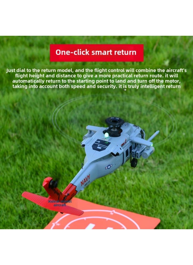 Yu Xiang F09H Black Hawk Helicopter GPS Positioning Return Remote Control Simulation Model Aircraft-Color:Black Eagle Original Battery -Specifications:Standard Configuration - Single Battery