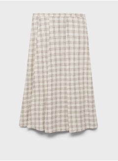 MANGO Check Flared Skirt  - Image 4
