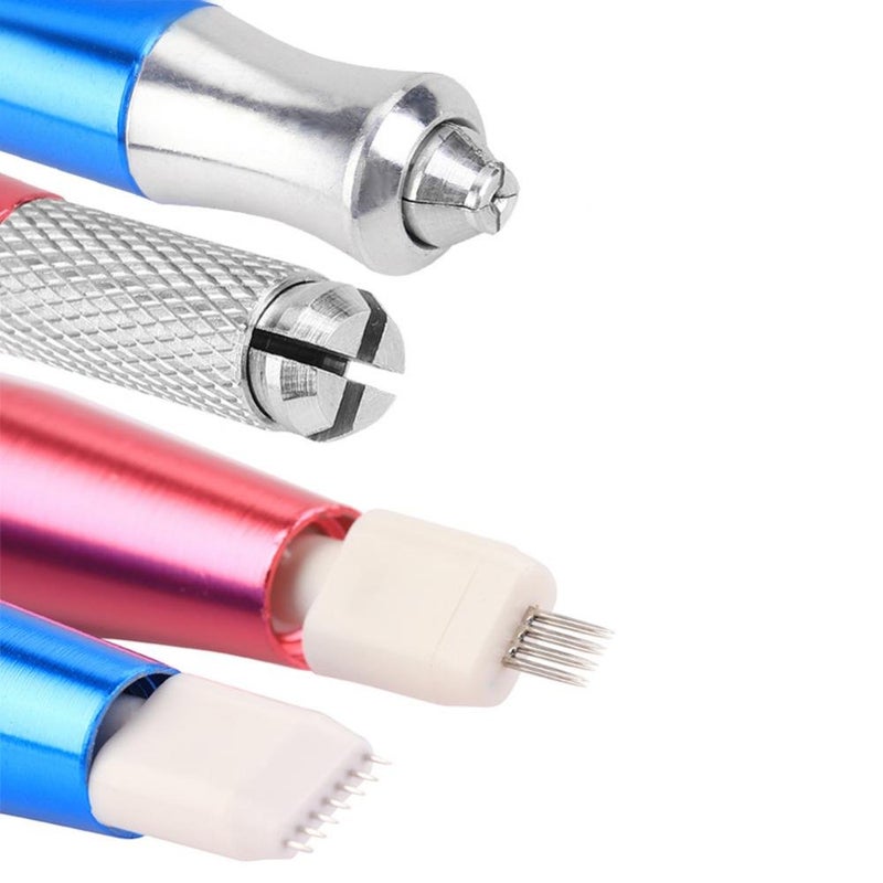 comfrt Double-headed Microblading Pen, Manual Eyebrow PMU Pens Tattoo Machine Microblading Tools(Pink) - Image 5