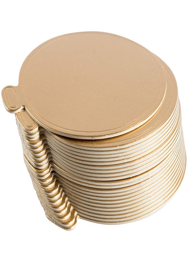 Baking Set Cake Base 10 Piece Cardboard Round Cake Base, 10 Inches Diameter, Gold - Image 3