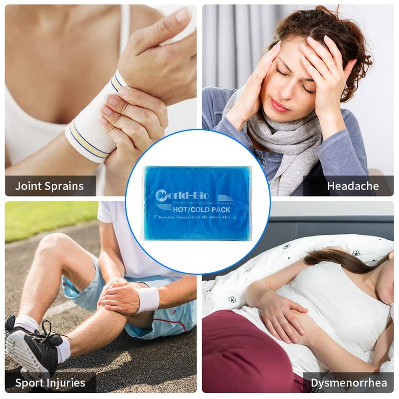 Mrice Extra Large Gel Ice Packs for Injuries Reusable Gel Cold Compress for Shoulder, Knee, Back and Neck - Hot and Cold Packs for Pain, Injury, Surgery - Flexible Ice Pack for Injury - 8.3" x 12.4" - Image 5