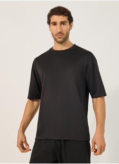 Styli Slogan Print Round Neck Oversized Training T-Shirt  - Image 3