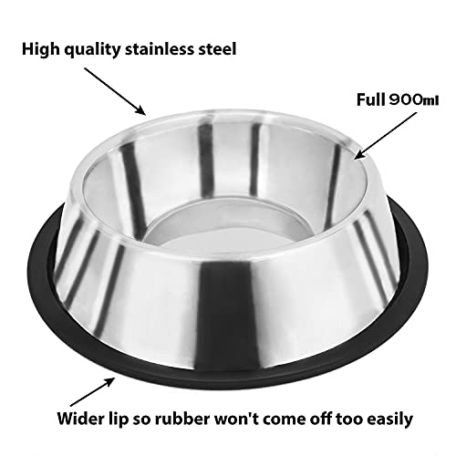 Royale Dog Stainless Steel Dog Feeding Bowl - 700 ml (Buy 1 Get 1 Free) - Image 3