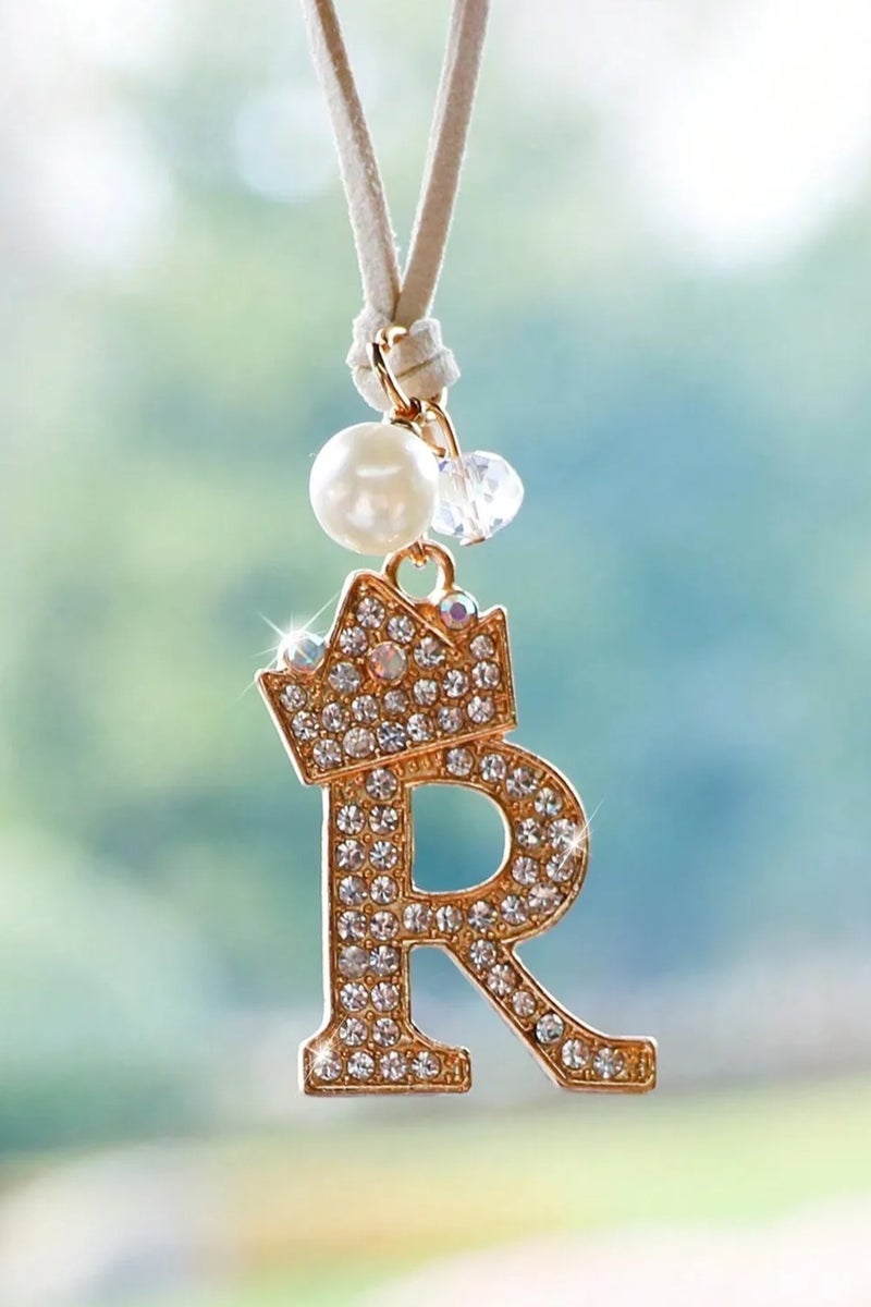 زينه سياره قطعه ديكور السياره بتصميم حرف (R) لطيف لاضافة لمسه مميزه الى ديكور سيارتك  مناسبة كهدية في عيد الحب أو ذكرى الزواج أو أعياد الميلاد لمن تحب. - Image 1