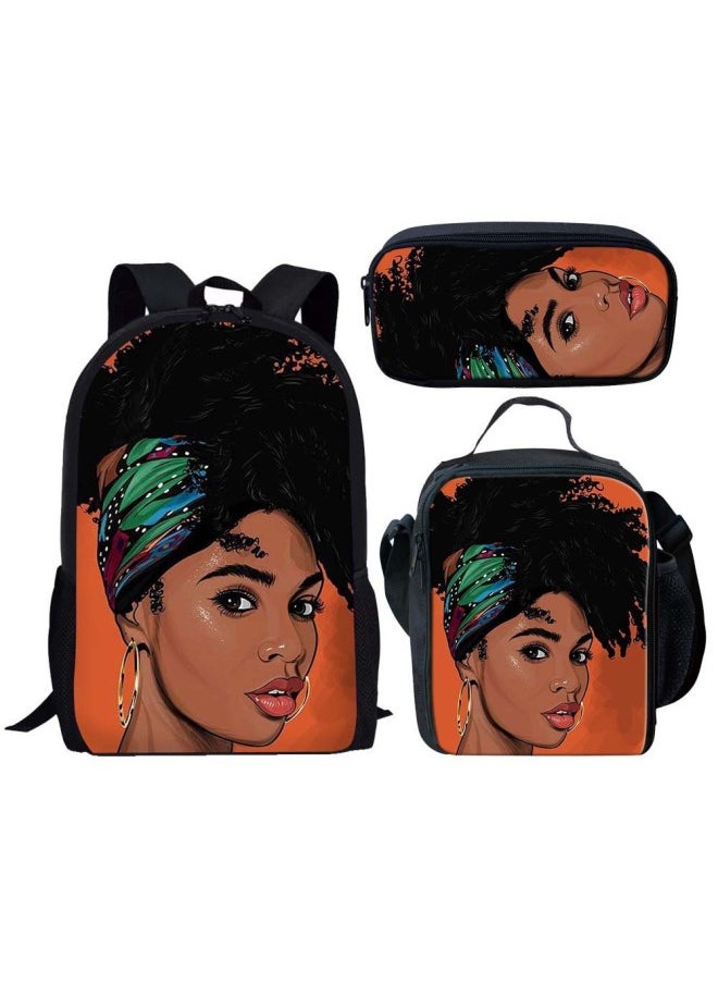 Generic - One-piece Delivery Customized Children Primary School Student Schoolbag Backpack Lunch Bag Pencil Case Three-piece Cross-border-Color:HBC191245C+G+K - Image 1