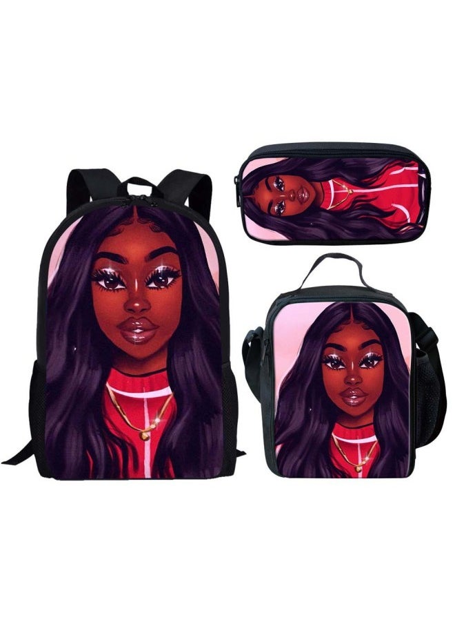 Generic - One-piece Delivery Customized Children Primary School Student Schoolbag Backpack Lunch Bag Pencil Case Three-piece Cross-border-Color:HBC191245C+G+K - Image 1