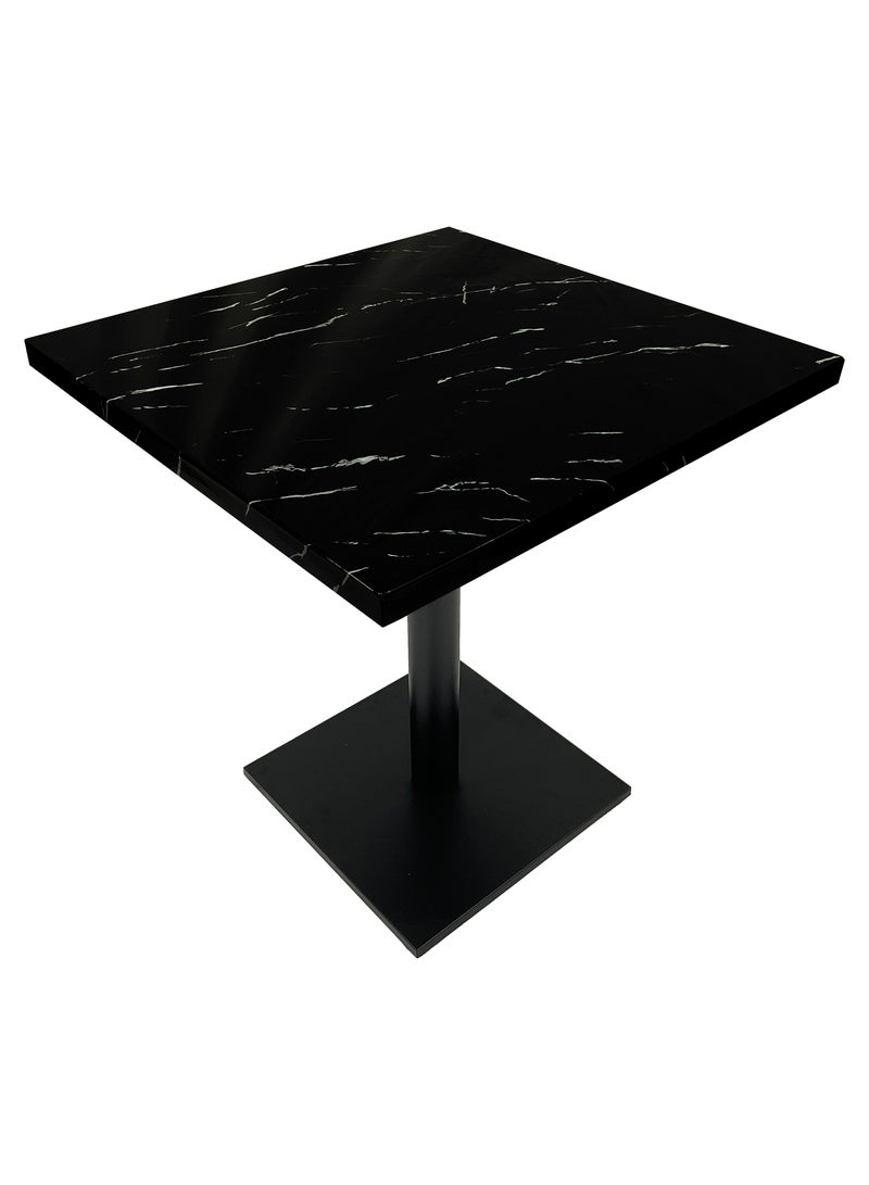 ميبل لديكور المنزل Maple Home Modern Dining & Coffee Table Accent MaTop Dining Metal  Table Accent Rock Stone Top Dining Metal Base Kitchen Bar Patio Living Dining Furniture 80*80cmBase Kitchen Bar Patio Living Dining Furniture 70*70cm  - Image 1
