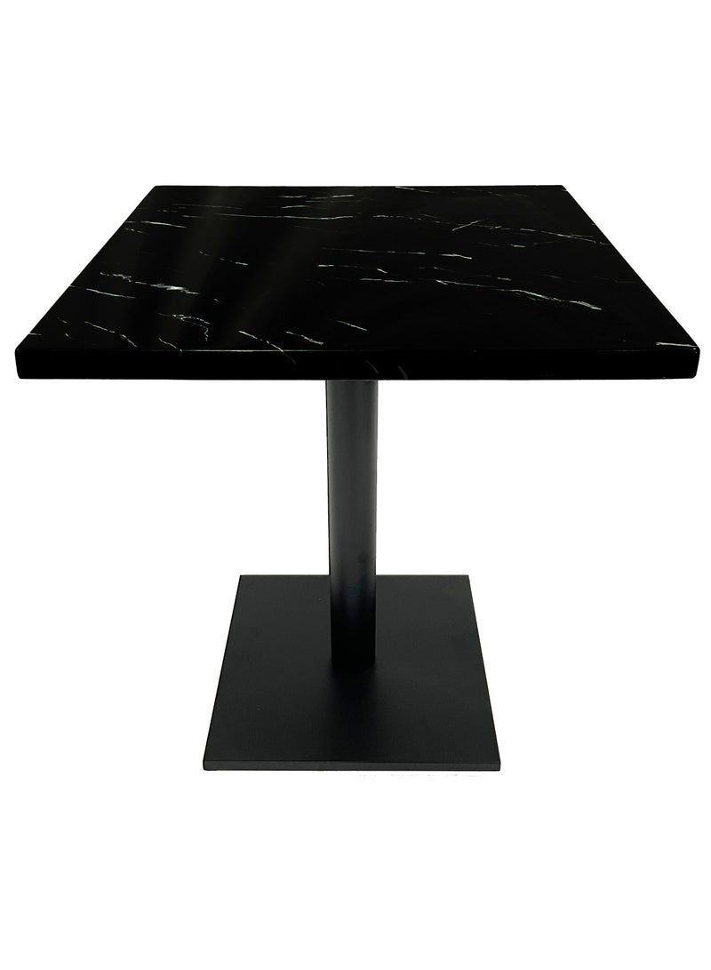ميبل لديكور المنزل Maple Home Modern Dining & Coffee Table Accent MaTop Dining Metal  Table Accent Rock Stone Top Dining Metal Base Kitchen Bar Patio Living Dining Furniture 80*80cmBase Kitchen Bar Patio Living Dining Furniture 70*70cm  - Image 2