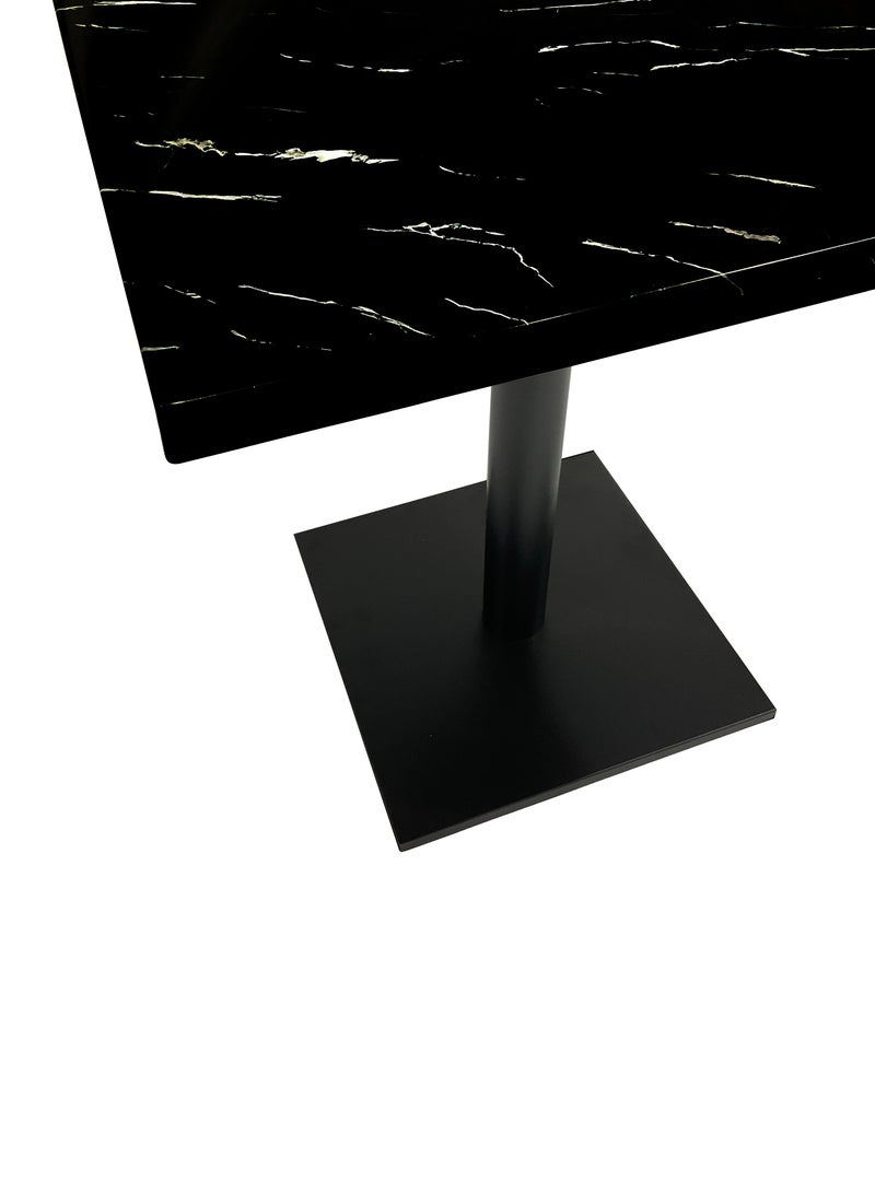 ميبل لديكور المنزل Maple Home Modern Dining & Coffee Table Accent MaTop Dining Metal  Table Accent Rock Stone Top Dining Metal Base Kitchen Bar Patio Living Dining Furniture 80*80cmBase Kitchen Bar Patio Living Dining Furniture 70*70cm  - Image 4