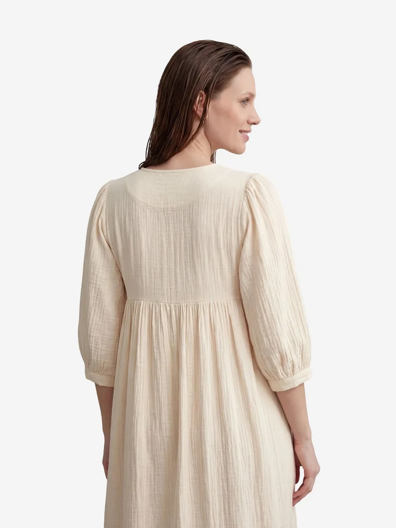 MY FASHION MY FASHION Tie Detail Loose Fit Maxi Dress