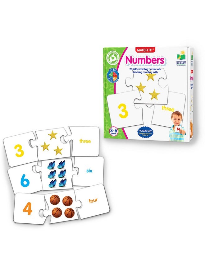 THE LEARNING JOURNEY : Match It! - Numbers - Self-Correcting Number & Counting Puzzles, Multicolor (116432) - Image 1