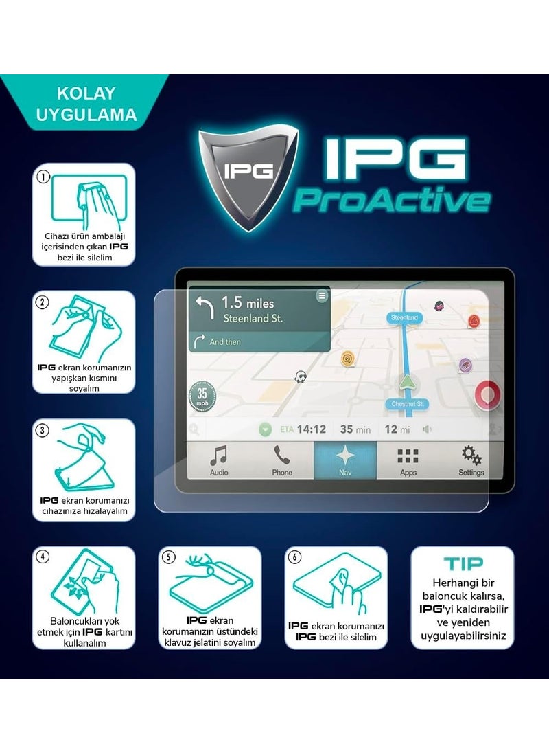 IPG 9h Nano Proactive Screen Protector For BMW 8 Series 2018-2023 G14 G15 G16 10.25 Inch Navigation, Smooth Glass Finish, Ultra Sensitive Touch Sensitivity, Shockproof  - Image 4