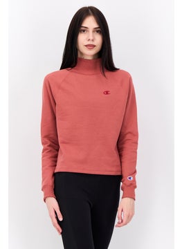 Champion Women Sportswear Fit Long Sleeves Outdoor Sweatshirt, Brown  - Image 1