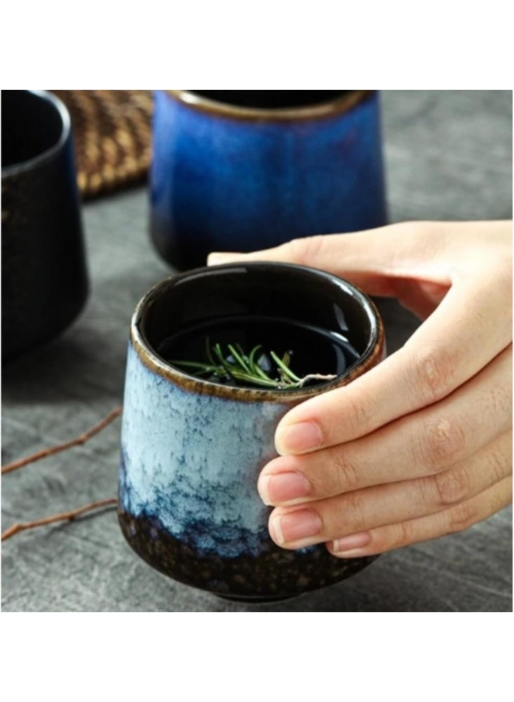 Handmade Espresso Mug/Mug/Tea Cup 4-Piece Set (220ml), comes with a colorful gift box. Suitable for Turkish tea, cappuccino, latte, and other beverages - Image 5