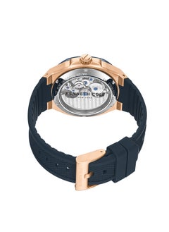 Kenneth Cole New York Analog Gents Watch With Navy Blue Silicone Strap 43mm  - Image 3