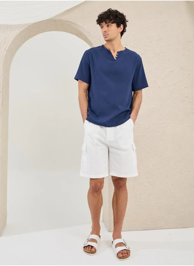Styli Styli Oversized Plain V Neck T-Shirt