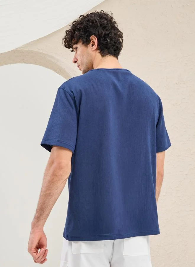 Styli Styli Oversized Plain V Neck T-Shirt