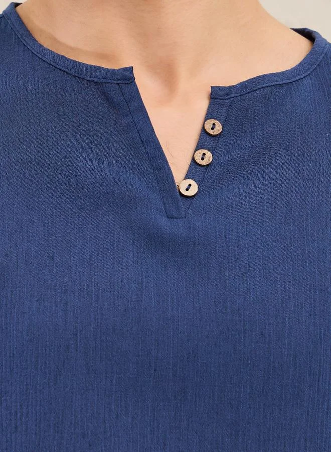 Styli Styli Oversized Plain V Neck T-Shirt