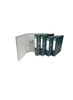 Alba Rado ALBA RADO Box Files, Foolscap Size(210x330mm), 8cm Spine Size, Metal Slide-In Plate Mechanism, Box of 50 Pieces, Black Color  - Image 2