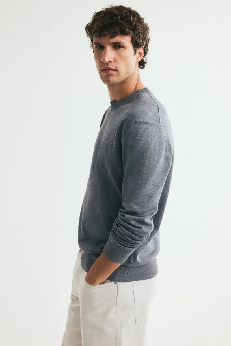 H&M  Regular Fit Fine-knit jumper for Men | Best Price UAE