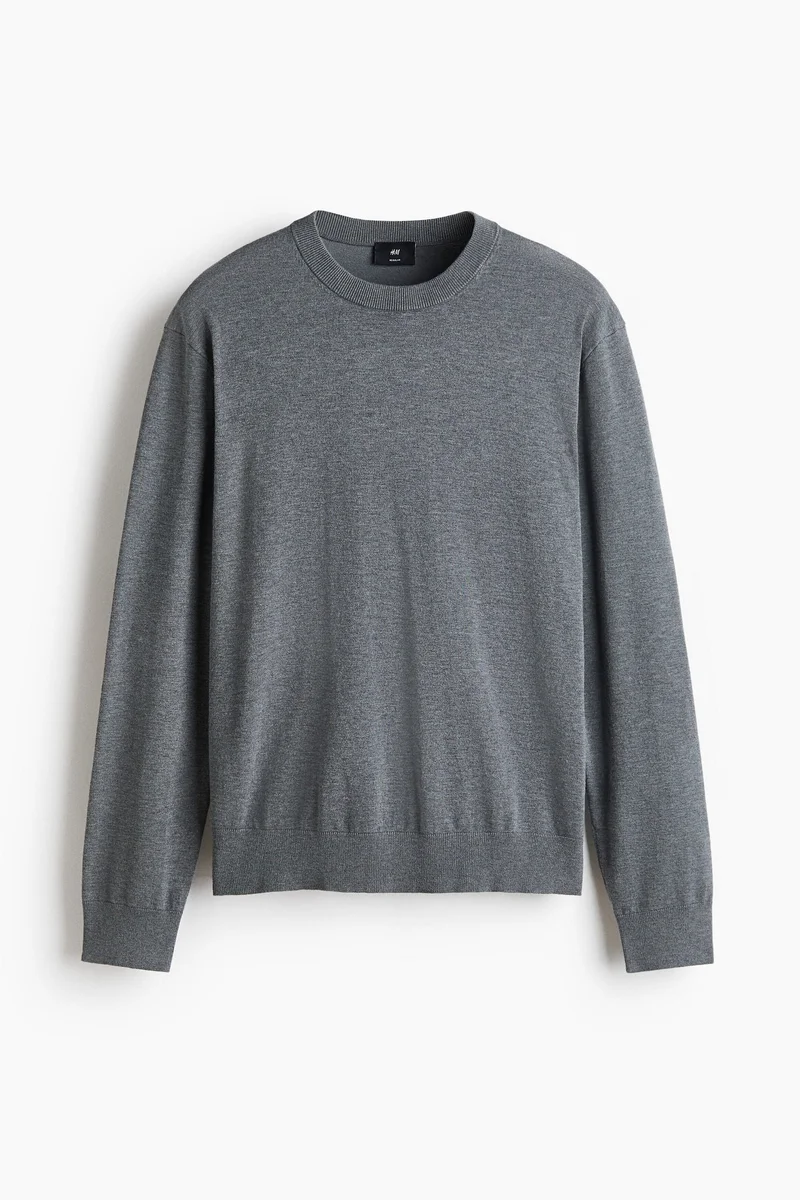 H&M  Regular Fit Fine-knit jumper for Men | Best Price UAE