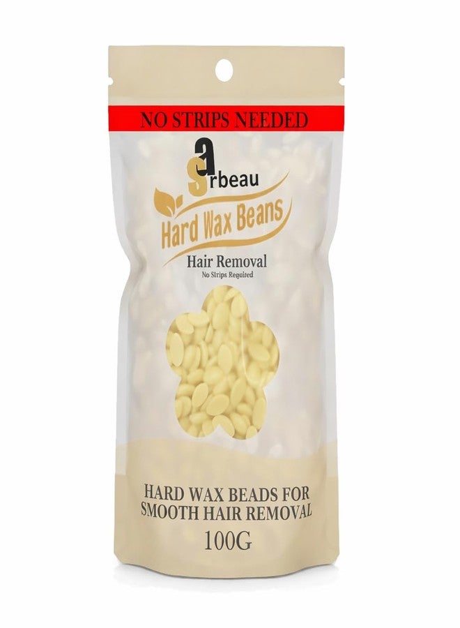 Sarbeau White Chocolate Yellow Hard Wax Beads for Hair Removal | Premium Professional Waxing Beads for Face, Arms, Legs, Underarms, Bikini Line & Full Body | Suitable for Salon Use & At-Home Waxing Needs (100g) - Image 1