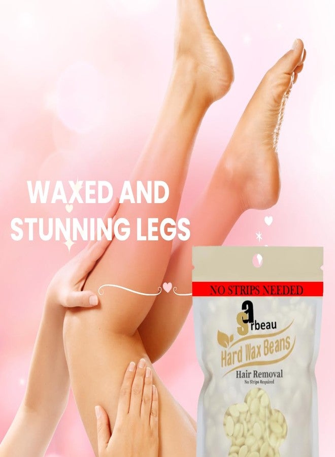 Sarbeau White Chocolate Yellow Hard Wax Beads for Hair Removal | Premium Professional Waxing Beads for Face, Arms, Legs, Underarms, Bikini Line & Full Body | Suitable for Salon Use & At-Home Waxing Needs (100g) - Image 4