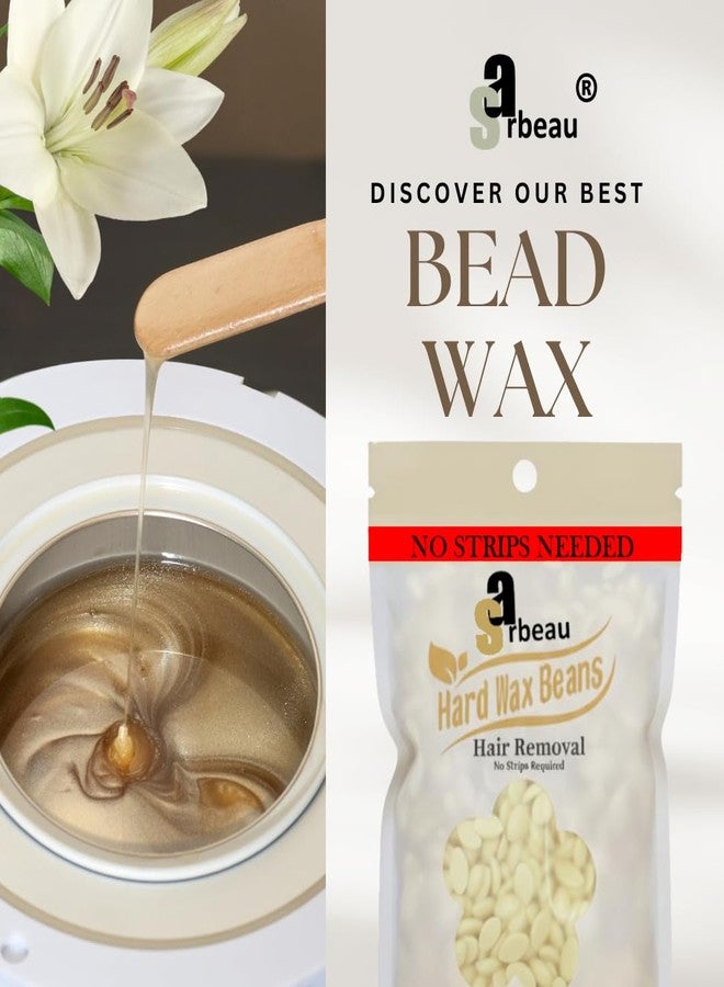 Sarbeau White Chocolate Yellow Hard Wax Beads for Hair Removal | Premium Professional Waxing Beads for Face, Arms, Legs, Underarms, Bikini Line & Full Body | Suitable for Salon Use & At-Home Waxing Needs (100g) - Image 3