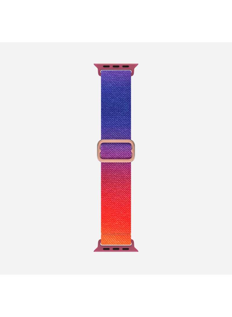 Y&D Applies To Iphone Watch 42/44/45/49mm Woven Nylon Plain Painted Strap  - Image 1