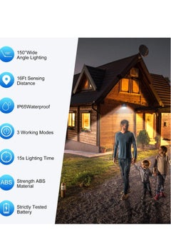 ELTRAZONE Solar Lights Outdoor [6 Pack/3 Working Mode], Solar Security Lights Solar Motion Sensor Lights Wireless IP 65 Waterproof Outdoor Lights for Garden Fence Patio Garage (42 LED)  - Image 3