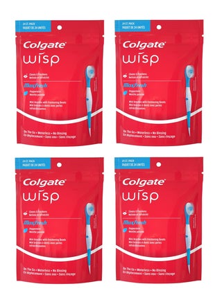 Pack of 4 Max Fresh Wisp Disposable Mini Toothbrush, Peppermint - 96 Count - pzsku/Z5FBE5C1EA6A112A2ED53Z/45/_/1687397918/9e17a72c-b862-4652-b28d-d7ab999dbbf0