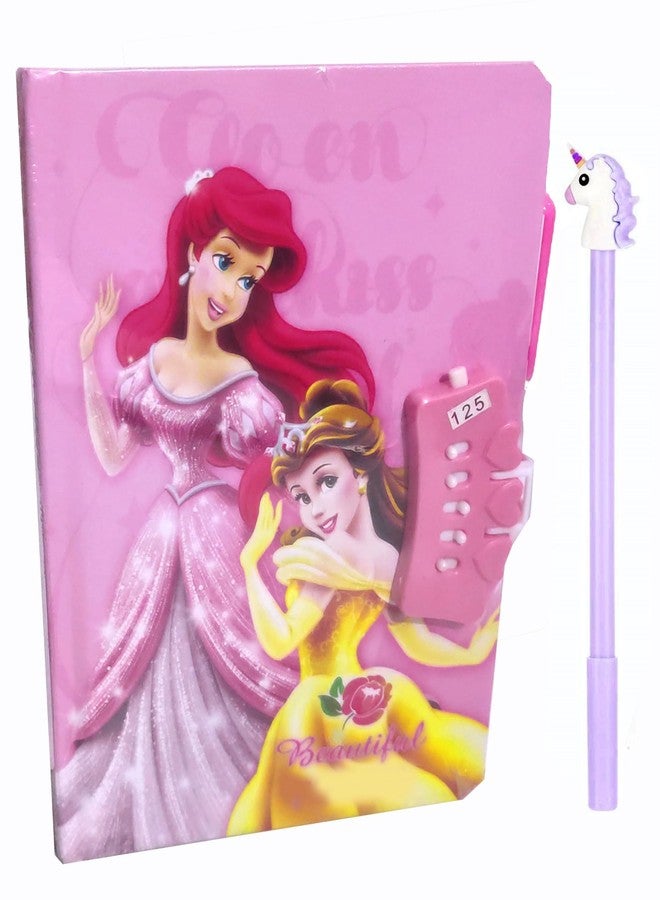 SHREE TECHNESH Beautiful Angel Printed Secret Personal Case Lock Dairy With Uneecorn Pen, Lock Diary For Girls (21 * 14.5 * 3 Cm Size), 55 Pages - Image 1